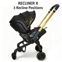 Recline X Gold Edition 4-in-1 Infant Premium Car Seat to Stroller By TinyTots™