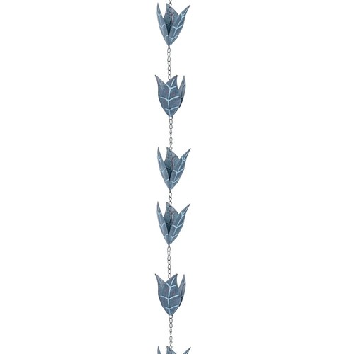 1X( Leaf Gutter Villa Gutter Rain Chain Temple Decoration Courtyard Eaves8587