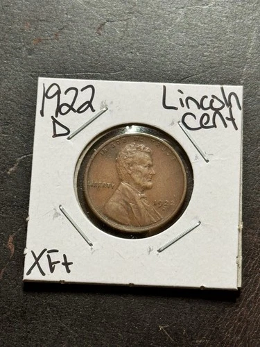 1922 D Lincoln Wheat Cent Penny XF Extra Fine Better Date 1c Coin (Raw18920)