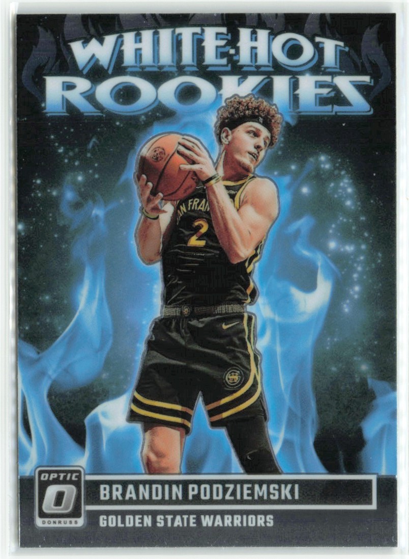 Brandin Podziemski RC 2023-24 Donruss Optic White Hot Rookies Golden State