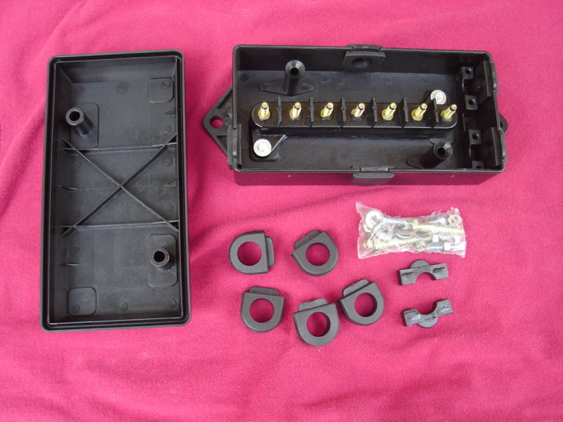 RV boat 7 way trailer plug wire JUNCTION BOX connector weather proof