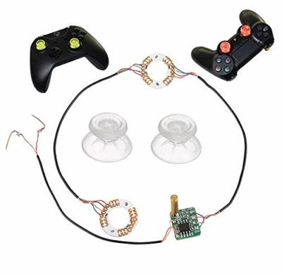 LED Light Thumb Analog Thumb Mod w/ Clear Thumbsticks Cap DIY For PS4 Slim Pro