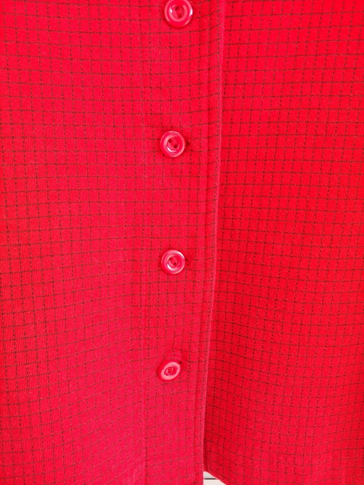 Chaqueta Blazer Mujer Weekenders Vintage Talla M Roja 5 Botones Delanteros Foto 3 de 4