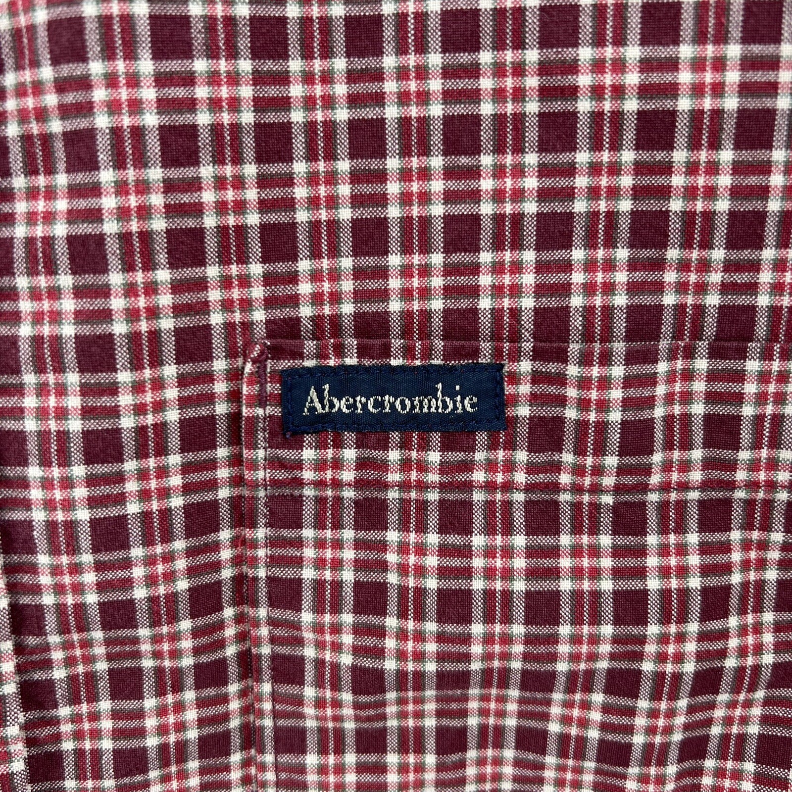 Abercrombie & Fitch Reliable Outdoor Goods Plaid ButtonUp Shirt Red