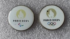 lot x 2 pin's Jo Jeux olympiques Paralympiques Paris 2024 pins signé Drago 