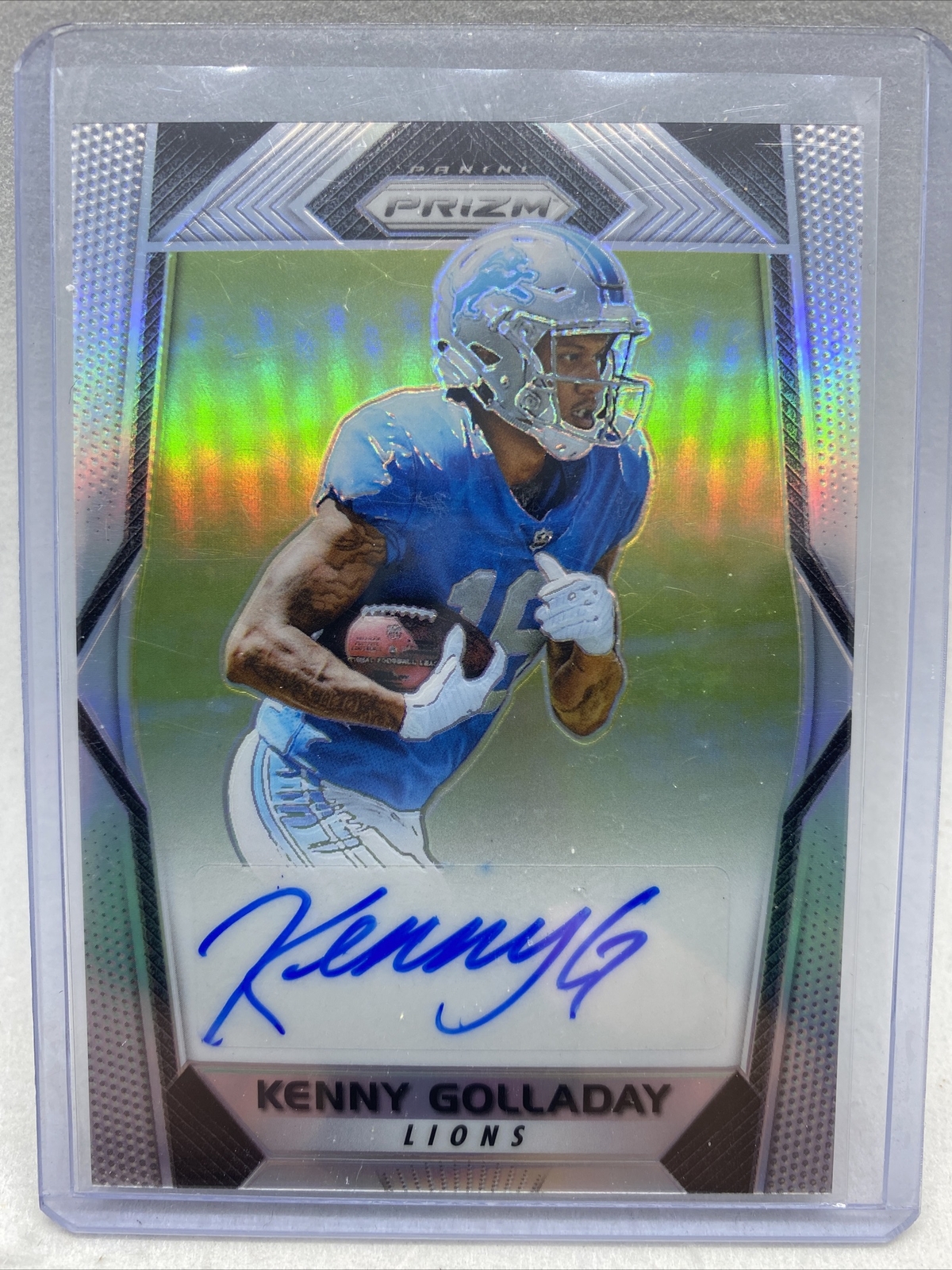 2017 Prizm Football Kenny Golladay Rookie RC Silver Prizm Auto Ready To Grade 🔥