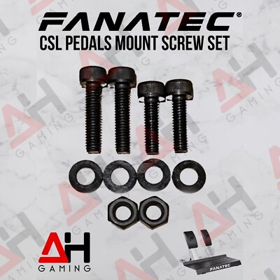 FANATEC - CSL PEDAL BOLTS SET - Mounting Screw Set BLACK - SIM RACING