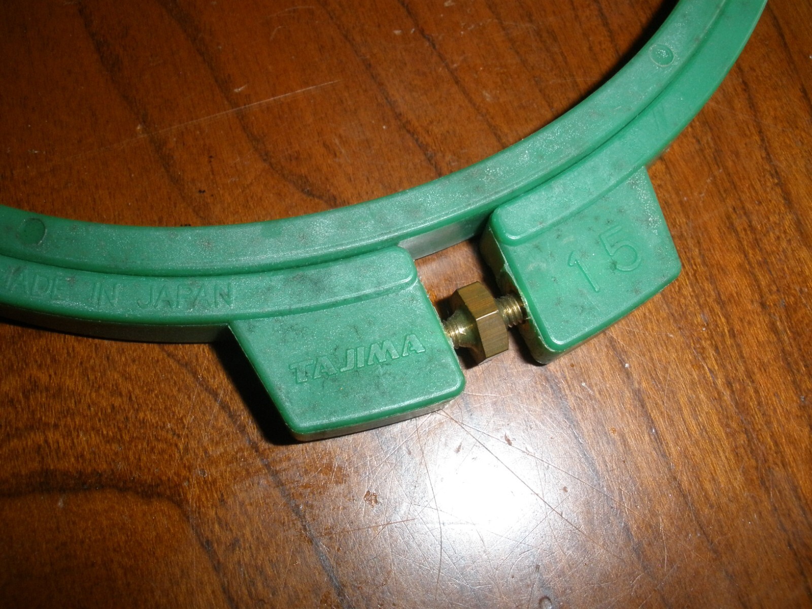 Tajima Japan #15 Green Embroidery Hoop Round