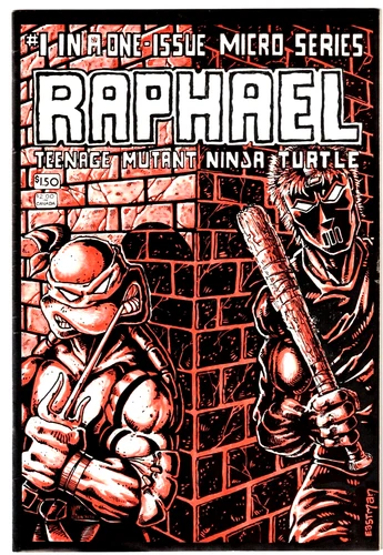 RAPHEAL #1 (VF/NM) 1st CASEY JONES! TMNT 1st Printing! 1985 Mirage Eastman Liard