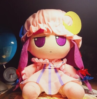 Stock Touhou Project Fumo Patchouli Knowledge Plush Doll Stuffed Cotton Toy 20cm