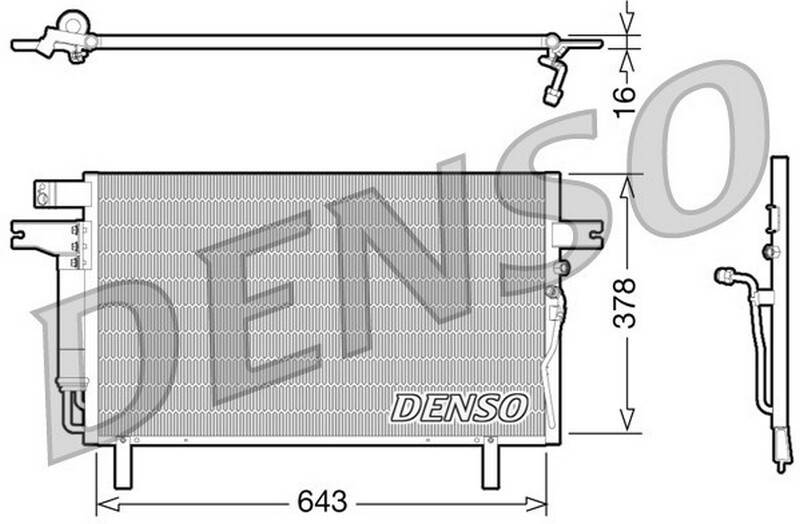 Condensatore Climatizzatore PER Nissan Pathfinder II 3.5 V6 4WD 162 KW 220 CV