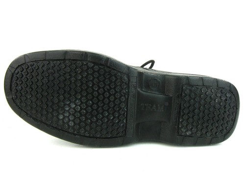 Men's Kitchen Non-slip Lace Up Working Skid Resistance Shoes Synthetic Black - Picture 6 of 8