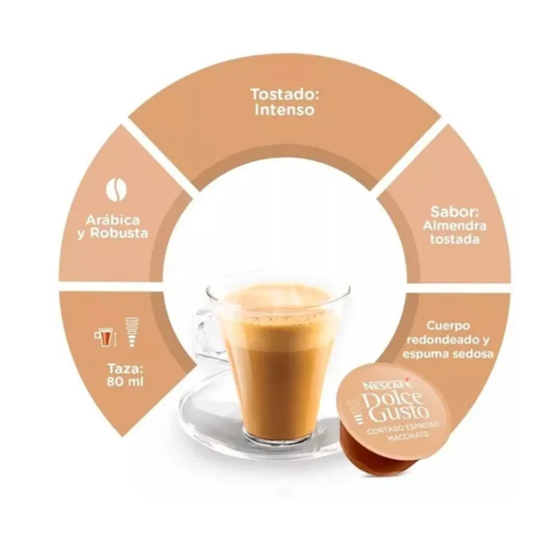 Cafe en Capsula Cortado Nescafe Dolce Gusto 16U - arjosimarprod