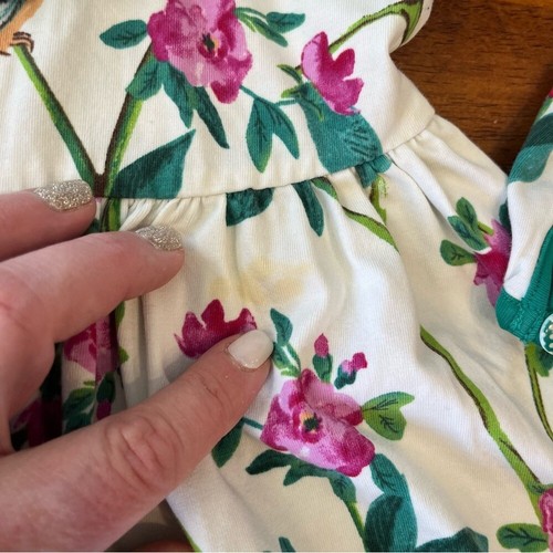 Matilda Jane Green red floral dress size 4 - Picture 2 of 5
