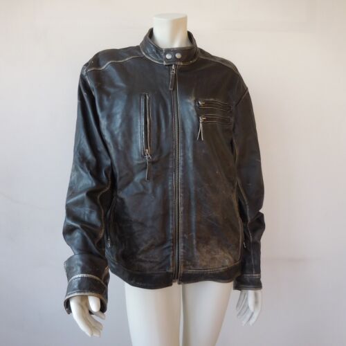 Jacket Leather Jacket Skin Goatskin Woman Vintage La Redoute essentiels - Afbeelding 1 van 12