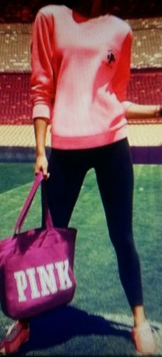 ¡VICTORIA'S SECRET ROSA! SUDADERA Y LEGGINGS DE BOLSILLO CREW - CONJUNTO - MEDIANO - Imagen 5 de 7
