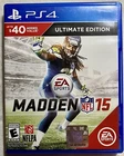 Madden NFL 15 Ultimate Edition (Sony PS4, 2014), Tested, CIB w/ Free Shipping!!