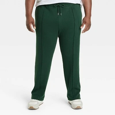 Men s Big Tall Regular Fit Track Suit Pants Goodfellow Co Forest Green 3XL