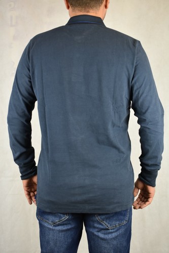 Men's Long Sleeve Polo T-Shirt Warm Cotton Sweater Winter M L - Picture 7 of 29
