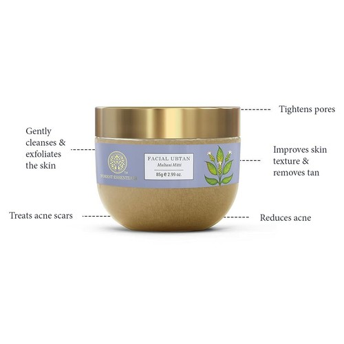 Forest Essentials Facial Ubtan Multani Mitti 40gm Free Shipping - Picture 5 of 7
