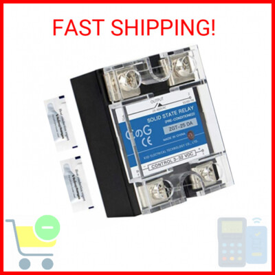 Rele Passo Passo 230v Relè A Stato Solido SSR-25AA 25A - Ingresso 80-250V CA Uscita 24-480V CA Rele Passo Passo 230v Silenzioso - Foto 9