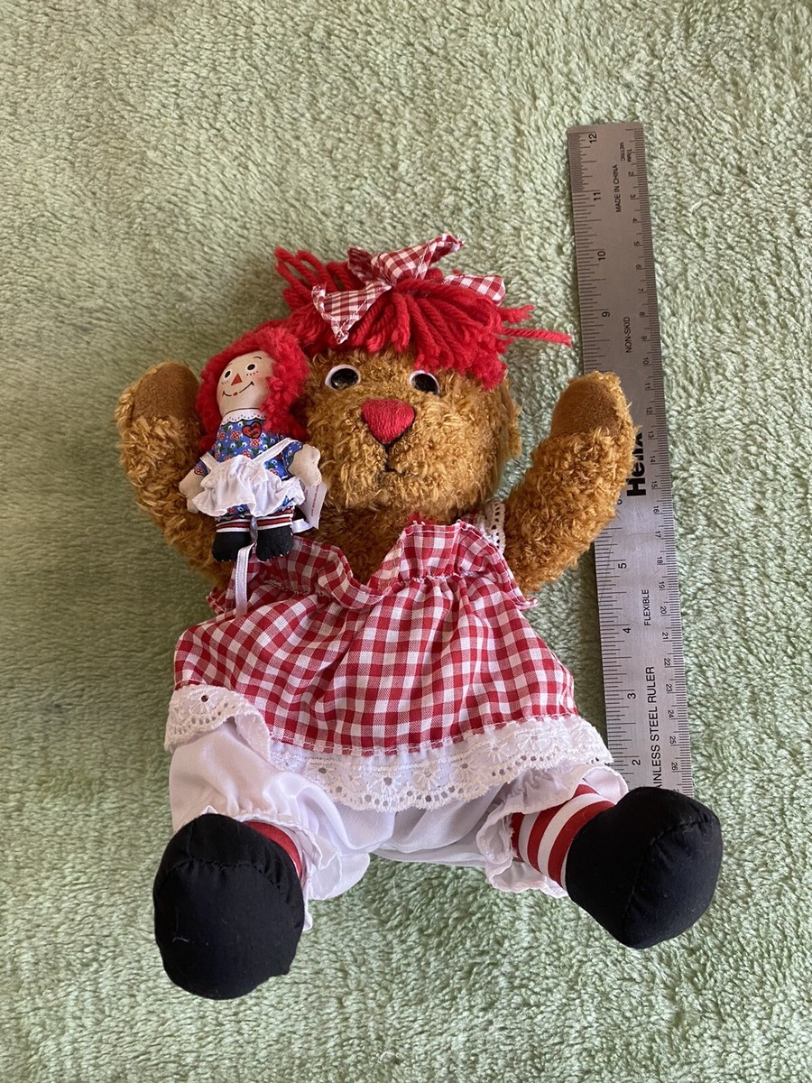 Dakin Raggedy Ann Bear Plush Doll 9