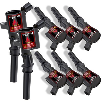 Ignition Coil & Spark Plug Combo For 98-2011 Crown Vic, Marquis, Town Car – 2 DG508 Coils + 2 Motorcraft SP447 Plugs
