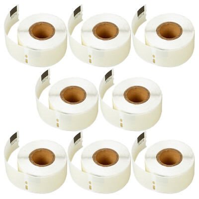 8Rolls 1-1/8'' x 3-1/2'' Multipurpose 130 Labels 30254 for Dymo Labelwriter 450 