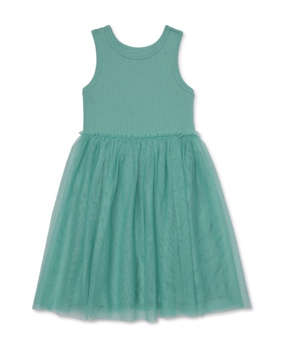 Wonder Nation Girls Iced Cucumber Tank Tutu Dress Size 10-12 NEW