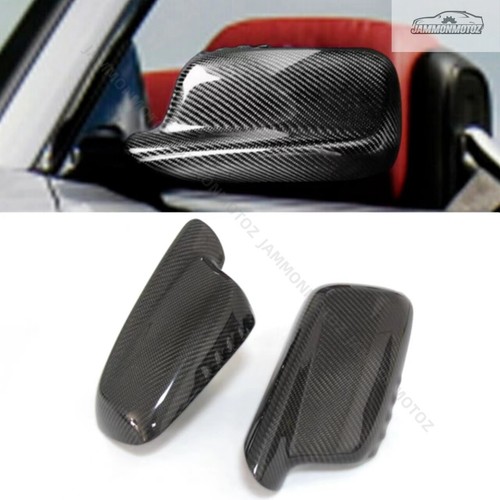 Carbon Fiber Add-on Side Mirror Cover Caps for Fiat 500