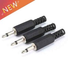 10x 3.5mm Mono Audio Jack Plug Male Connector with Housing