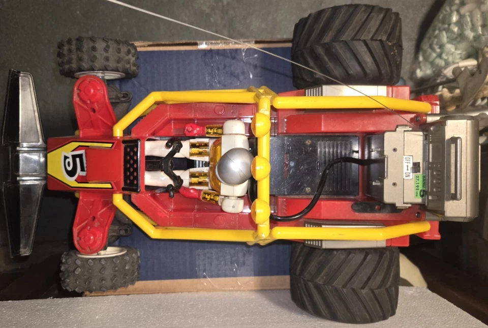 Vintage 1987 Galoob Cybon 1 Radio Control 18" Bionic Cybernetic Driver RC Buggy  - Image 2 of 4