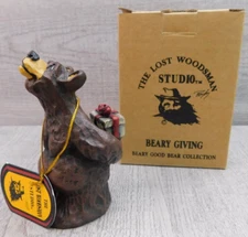 The Lost Woodsman Studio Beary Giving Resin Figurine Rick Rowley 2003 New in Box