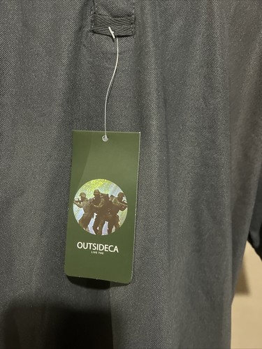 Men's Short Sleeve Tactical Polo Shirt~Quick Dry Team Combat Work Casual Golf~L - Picture 4 of 6