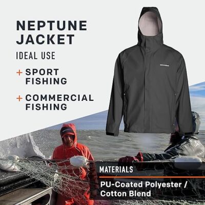 Grundens Men's Neptune 319 Green Commercial Fishing Jacket