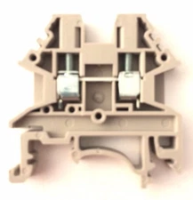 DIN Rail Terminal Blocks 10 Quantity DK2.5N Beige Dinkle 12 AWG Gauge 20A 600V