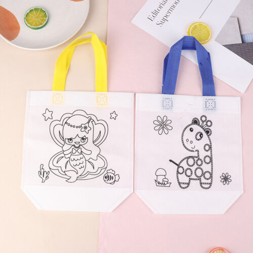 1Pc DIY Coloring Goodie Bags With Coloring Markers Pen Party Gift Bags For K _cu - Picture 1 of 12