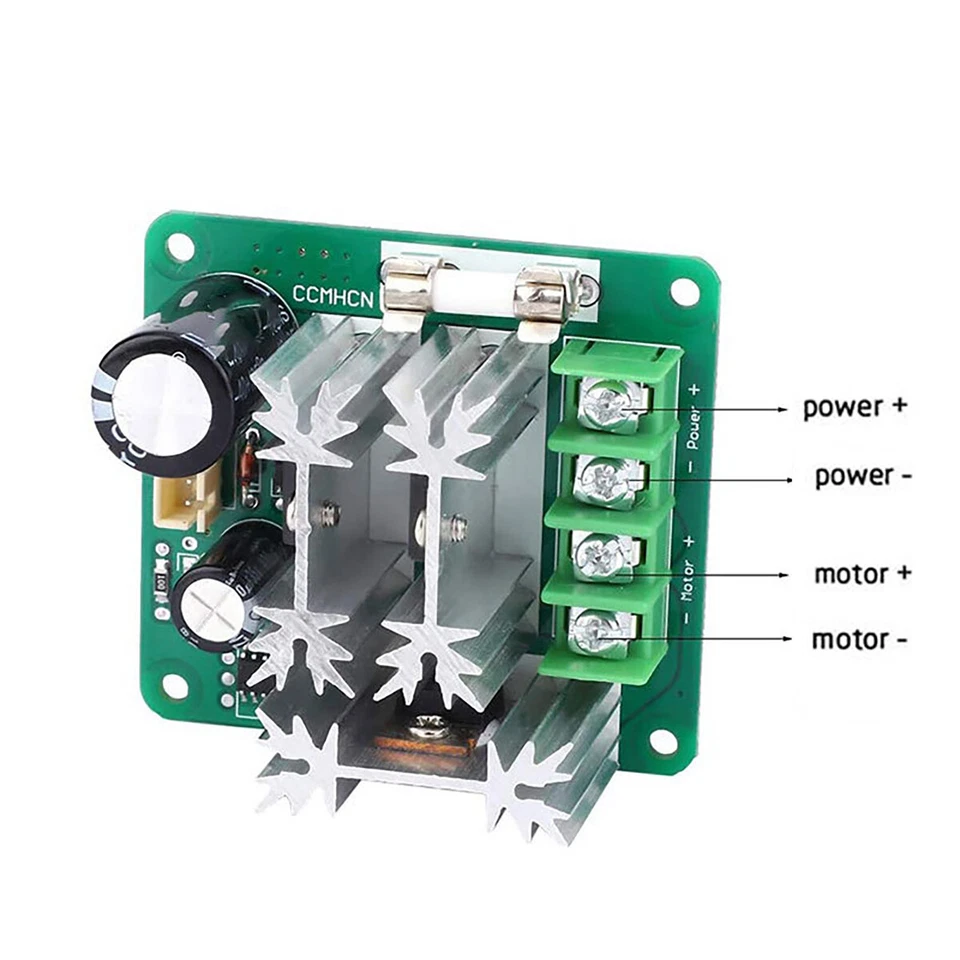 4pcs 15A 6V-90V Pulse Width Modulator For PWM Stepless DC Motor Speed Controller - Image 2 of 4