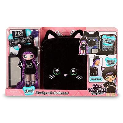 Giochi Preziosi - NA! NA! NA! Surprise Playset Rucksack und 1 Puppe, schwarz