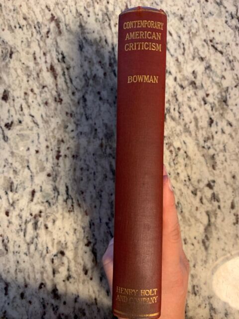 1926 Antique Book "Contemporary American Criticism