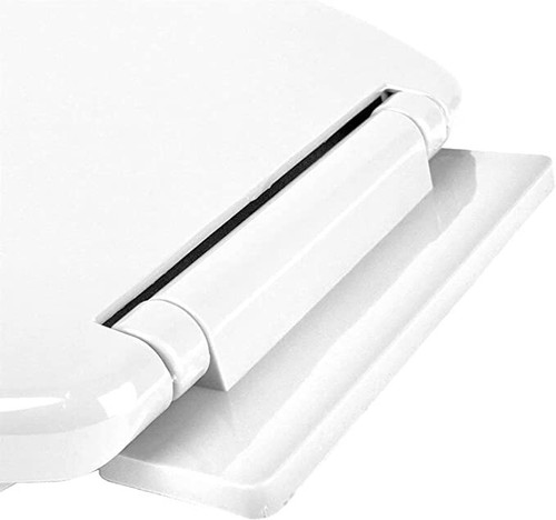 Slow Soft Close White Oval Toilet Seat Cover Anti Slam Adjustable Fixings - Picture 8 of 13