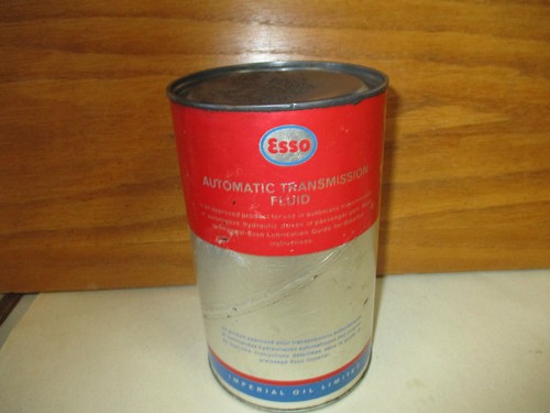 Vintage ESSO Automatic Transmission ATF Imperial Quart Oil Can Canada Cardboard - Picture 4 of 17