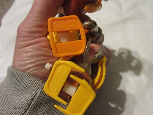 3 Vintage Tomy Not So Grand Band Wind Up Toy Monkey with Cymbals 1970's Drums - Picture 10 of 19