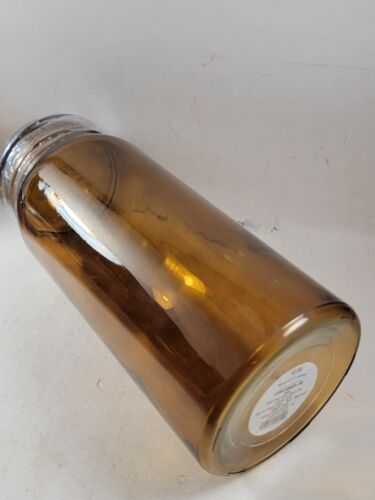 Bote de baño de vidrio ámbar de magnolia Hearth & Hand tarro de 10"... Nuevo - Imagen 8 de 11