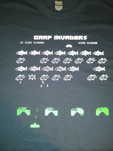 CARP INVADERS T-SHIRT all sizes and colours BRAND NEW FUNNY CARP FISHING SPACE - Picture 7 of 11