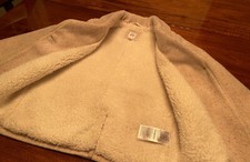 Girls BABY GAP 4 Years Confetti Speckled Ivory Sherpa Lined Pea Coat Blazer