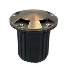 Outdoor Low Voltage In-Ground Well Light Solid Brass