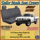 <!--F#f_0-->Canvas Seat Covers for Nissan Patrol GU Single Cab Ute with Bucket & 3/4 Bench<!--F/-->