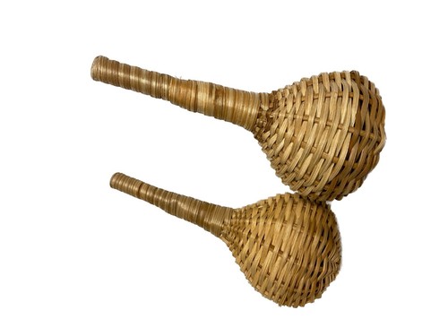 AFRIKANISCHER ghanaischer handgefertigter Samen gewebtes Caxixi (mehrfarbig) afrikanischer Shake-114 - Bild 9 von 20