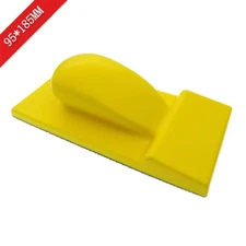 95mmx185mm Rectangle Hand Sanding Block With Hook and Loop Sandpaper Hand Pad